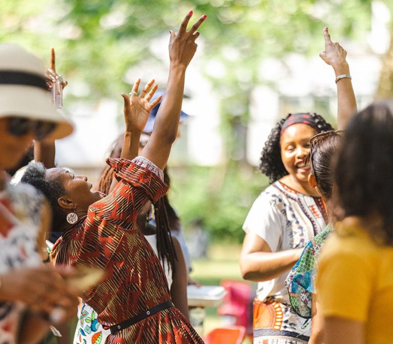 People from Bermondsey Connect group dancing