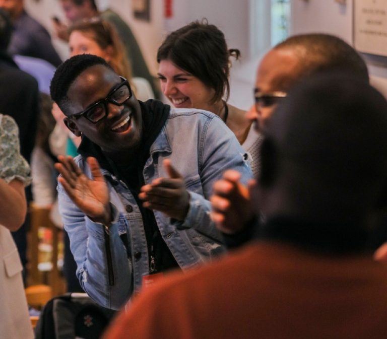 People chatting at Bermondsey Connect Group