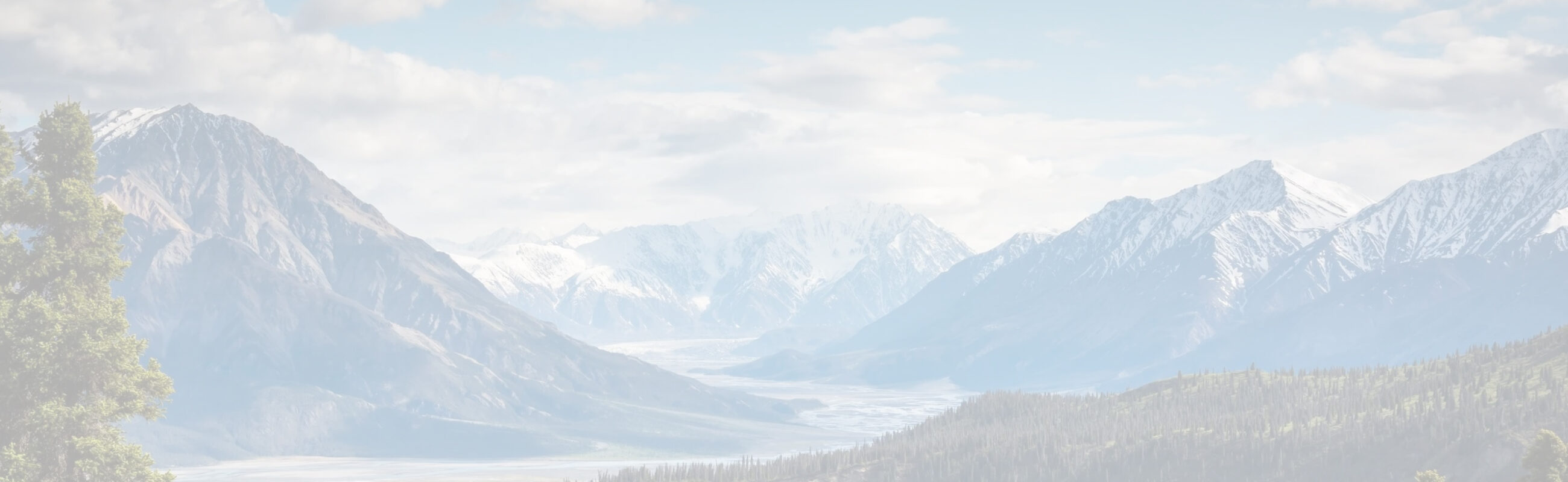 Landscape of mountains and sky
